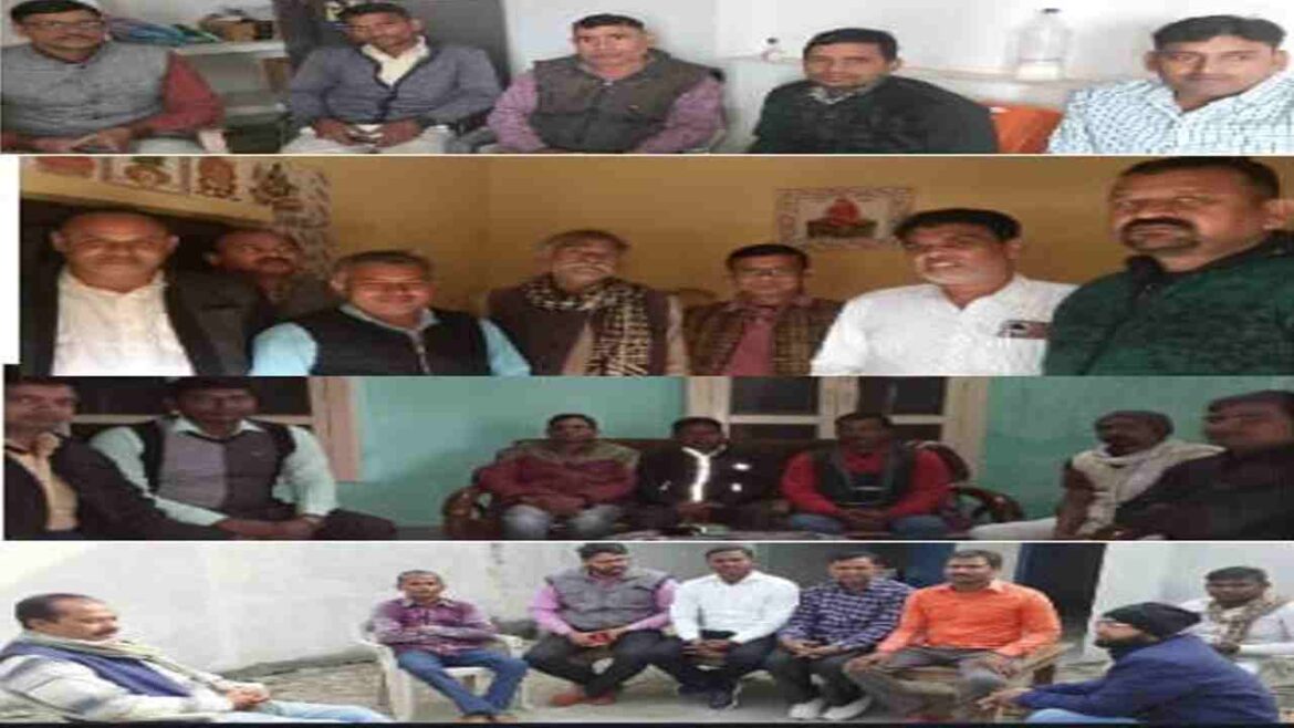 Meeting of Maha-Rural Journalists Association was held simultaneously in different tehsils