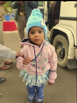 Ghazipur girl found abandoned in Lucknow, only three years old